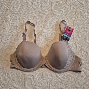 Maidenform women's size 38B t shirt bra, convertible strap, tan, NEW